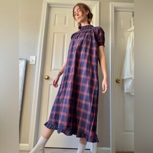 NWT Hill House Plaid Nap Maxi Dress